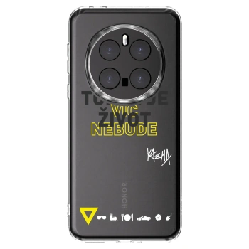 Picasee silikónový prehľadný obal pre Honor Magic7 Pro 5G - Kazma - TOHLE JE ŽIVOT A NIC VÍC NEBUDE
