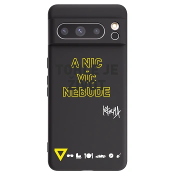 Picasee silikónový čierny obal pre Google Pixel 8 Pro - Kazma - TOHLE JE ŽIVOT A NIC VÍC NEBUDE