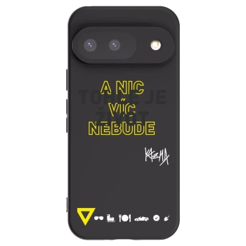 Picasee silikónový čierny obal pre Google Pixel 9 - Kazma - TOHLE JE ŽIVOT A NIC VÍC NEBUDE