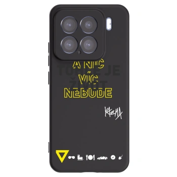 Picasee silikónový čierny obal pre Xiaomi 15 - Kazma - TOHLE JE ŽIVOT A NIC VÍC NEBUDE