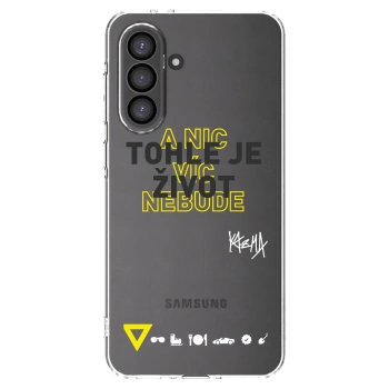 Picasee silikónový prehľadný obal pre Samsung Galaxy A56 5G A566B - Kazma - TOHLE JE ŽIVOT A NIC VÍC NEBUDE