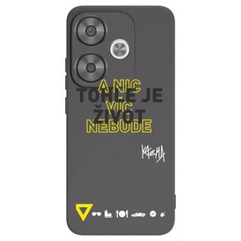 Picasee silikónový čierny obal pre Xiaomi Poco F6 - Kazma - TOHLE JE ŽIVOT A NIC VÍC NEBUDE
