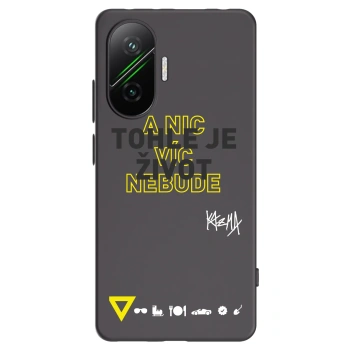 Picasee silikónový čierny obal pre Xiaomi Poco F7 Pro 5G - Kazma - TOHLE JE ŽIVOT A NIC VÍC NEBUDE