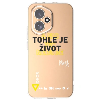 Picasee silikónový prehľadný obal pre Honor 400 5G - Kazma - TOHLE JE ŽIVOT A NIC VÍC NEBUDE