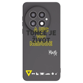 Picasee silikónový čierny obal pre OnePlus 13 5G - Kazma - TOHLE JE ŽIVOT A NIC VÍC NEBUDE