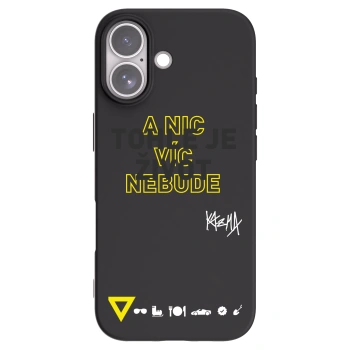 Picasee silikónový čierny obal pre Apple iPhone 17 - Kazma - TOHLE JE ŽIVOT A NIC VÍC NEBUDE
