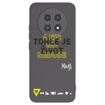 Picasee silikónový čierny obal pre Realme 12X - Kazma - TOHLE JE ŽIVOT A NIC VÍC NEBUDE