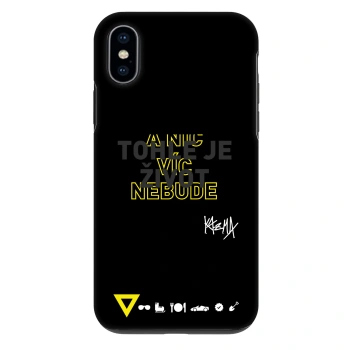 Obal pre Apple iPhone X/XS - Kazma - TOHLE JE ŽIVOT A NIC VÍC NEBUDE