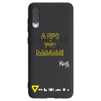 Picasee silikónový čierny obal pre Samsung Galaxy A70 A705F - Kazma - TOHLE JE ŽIVOT A NIC VÍC NEBUDE