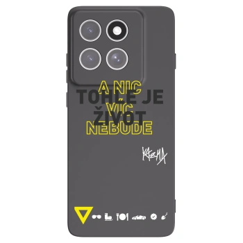 Picasee silikónový čierny obal pre Motorola Edge 60 Pro - Kazma - TOHLE JE ŽIVOT A NIC VÍC NEBUDE