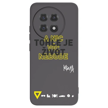 Picasee silikónový čierny obal pre OnePlus 13R 5G - Kazma - TOHLE JE ŽIVOT A NIC VÍC NEBUDE
