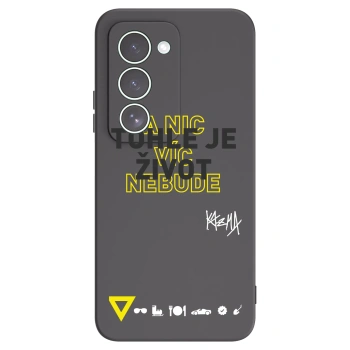 Picasee silikónový čierny obal pre Xiaomi Redmi 15 5G - Kazma - TOHLE JE ŽIVOT A NIC VÍC NEBUDE