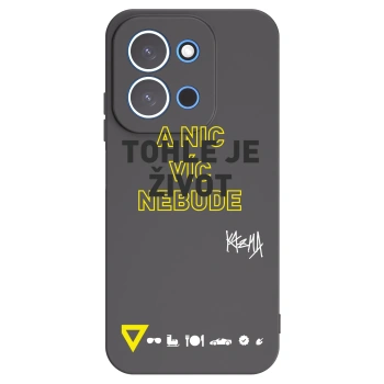 Picasee silikónový čierny obal pre Xiaomi Redmi 15C 4G - Kazma - TOHLE JE ŽIVOT A NIC VÍC NEBUDE