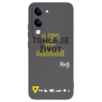 Picasee silikónový čierny obal pre Vivo Y29s 5G - Kazma - TOHLE JE ŽIVOT A NIC VÍC NEBUDE