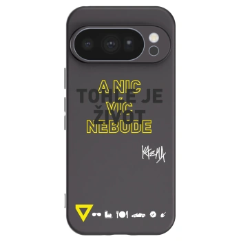 Picasee silikónový čierny obal pre Google Pixel 10 Pro - Kazma - TOHLE JE ŽIVOT A NIC VÍC NEBUDE