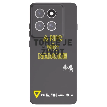 Picasee silikónový čierny obal pre Motorola Edge 60 Fusion - Kazma - TOHLE JE ŽIVOT A NIC VÍC NEBUDE