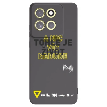 Picasee silikónový čierny obal pre Motorola Moto G86 Power 5G - Kazma - TOHLE JE ŽIVOT A NIC VÍC NEBUDE
