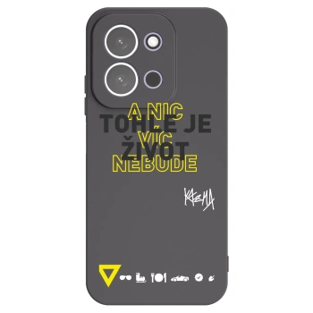 Picasee silikónový čierny obal pre Xiaomi Redmi 15C 5G - Kazma - TOHLE JE ŽIVOT A NIC VÍC NEBUDE