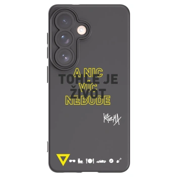 Picasee silikónový čierny obal pre Samsung Galaxy S26 - Kazma - TOHLE JE ŽIVOT A NIC VÍC NEBUDE