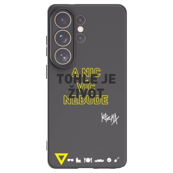 Picasee silikónový čierny obal pre Samsung Galaxy S26 Ultra - Kazma - TOHLE JE ŽIVOT A NIC VÍC NEBUDE