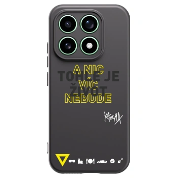 Picasee silikónový čierny obal pre Xiaomi 17 - Kazma - TOHLE JE ŽIVOT A NIC VÍC NEBUDE