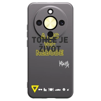 Picasee silikónový čierny obal pre Honor Magic8 Lite 5G - Kazma - TOHLE JE ŽIVOT A NIC VÍC NEBUDE