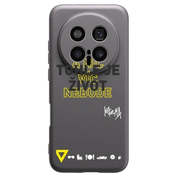 Picasee silikónový čierny obal pre Honor Magic8 Pro 5G - Kazma - TOHLE JE ŽIVOT A NIC VÍC NEBUDE