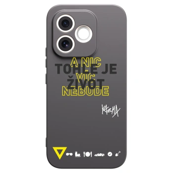 Picasee silikónový čierny obal pre Honor 600 Lite - Kazma - TOHLE JE ŽIVOT A NIC VÍC NEBUDE