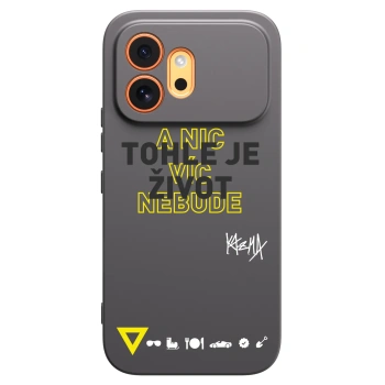 Picasee silikónový čierny obal pre Honor 600 - Kazma - TOHLE JE ŽIVOT A NIC VÍC NEBUDE