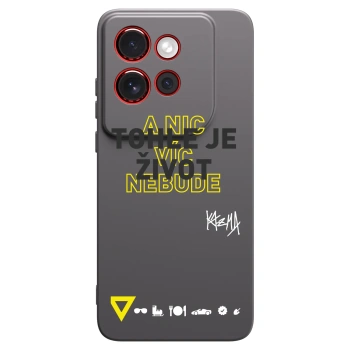 Picasee silikónový čierny obal pre Motorola Edge 60 Neo 5G - Kazma - TOHLE JE ŽIVOT A NIC VÍC NEBUDE