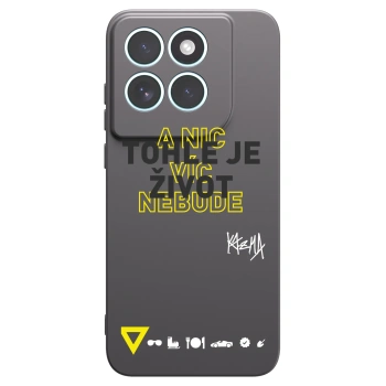 Picasee silikónový čierny obal pre Motorola Edge 70 Fusion - Kazma - TOHLE JE ŽIVOT A NIC VÍC NEBUDE