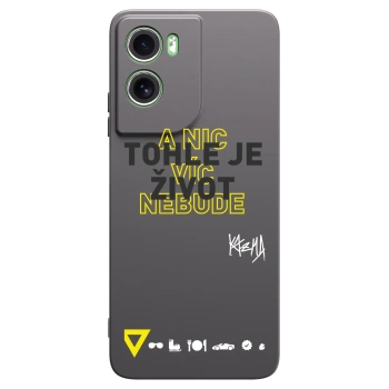 Picasee silikónový čierny obal pre Motorola Moto G06 - Kazma - TOHLE JE ŽIVOT A NIC VÍC NEBUDE