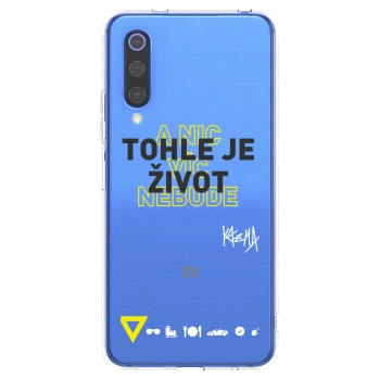 Picasee silikónový prehľadný obal pre Xiaomi Mi 9 SE - Kazma - TOHLE JE ŽIVOT A NIC VÍC NEBUDE