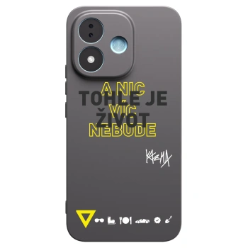 Picasee silikónový čierny obal pre Xiaomi Redmi Note 17 5G - Kazma - TOHLE JE ŽIVOT A NIC VÍC NEBUDE