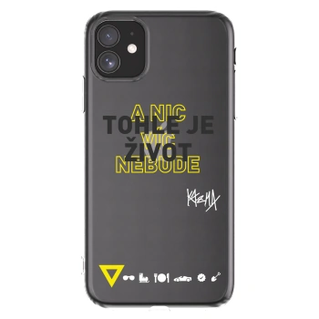 Picasee silikónový prehľadný obal pre Apple iPhone 11 - Kazma - TOHLE JE ŽIVOT A NIC VÍC NEBUDE