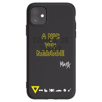 Picasee silikónový čierny obal pre Apple iPhone 11 - Kazma - TOHLE JE ŽIVOT A NIC VÍC NEBUDE