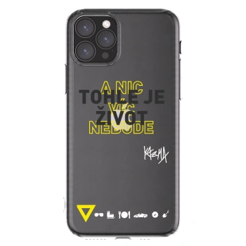 Picasee silikónový prehľadný obal pre Apple iPhone 11 Pro - Kazma - TOHLE JE ŽIVOT A NIC VÍC NEBUDE