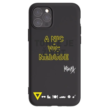 Picasee silikónový čierny obal pre Apple iPhone 11 Pro - Kazma - TOHLE JE ŽIVOT A NIC VÍC NEBUDE