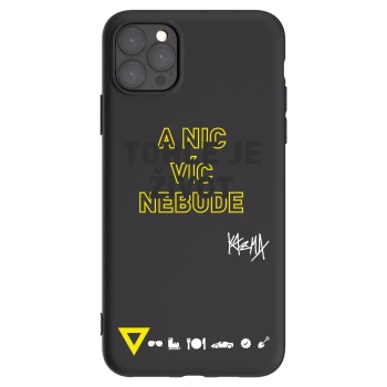 Picasee silikónový čierny obal pre Apple iPhone 11 Pro Max - Kazma - TOHLE JE ŽIVOT A NIC VÍC NEBUDE