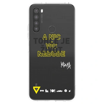 Picasee silikónový prehľadný obal pre Xiaomi Redmi Note 8 - Kazma - TOHLE JE ŽIVOT A NIC VÍC NEBUDE
