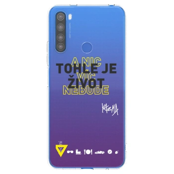 Picasee silikónový prehľadný obal pre Xiaomi Redmi Note 8T - Kazma - TOHLE JE ŽIVOT A NIC VÍC NEBUDE