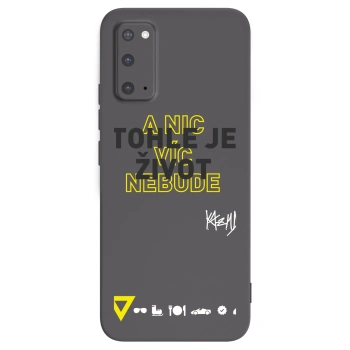 Picasee silikónový čierny obal pre Samsung Galaxy S20 G980F - Kazma - TOHLE JE ŽIVOT A NIC VÍC NEBUDE