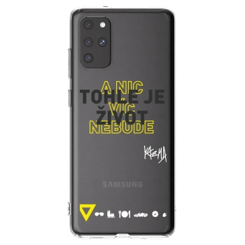 Picasee silikónový prehľadný obal pre Samsung Galaxy S20+ G985F - Kazma - TOHLE JE ŽIVOT A NIC VÍC NEBUDE