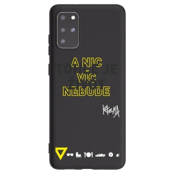 Picasee silikónový čierny obal pre Samsung Galaxy S20+ G985F - Kazma - TOHLE JE ŽIVOT A NIC VÍC NEBUDE