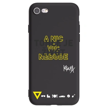 Picasee silikónový čierny obal pre Apple iPhone SE 2020 - Kazma - TOHLE JE ŽIVOT A NIC VÍC NEBUDE