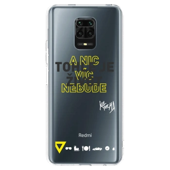 Picasee silikónový prehľadný obal pre Xiaomi Redmi Note 9S - Kazma - TOHLE JE ŽIVOT A NIC VÍC NEBUDE