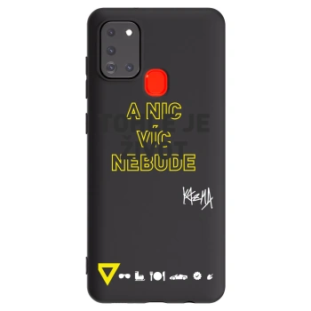 Picasee silikónový čierny obal pre Samsung Galaxy A21s - Kazma - TOHLE JE ŽIVOT A NIC VÍC NEBUDE