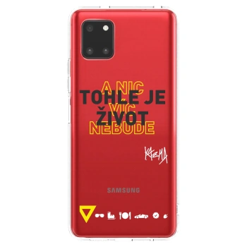 Picasee silikónový prehľadný obal pre Samsung Galaxy Note 10 Lite N770F - Kazma - TOHLE JE ŽIVOT A NIC VÍC NEBUDE