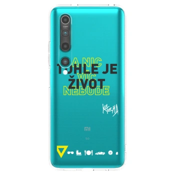 Picasee silikónový prehľadný obal pre Xiaomi Mi 10 - Kazma - TOHLE JE ŽIVOT A NIC VÍC NEBUDE