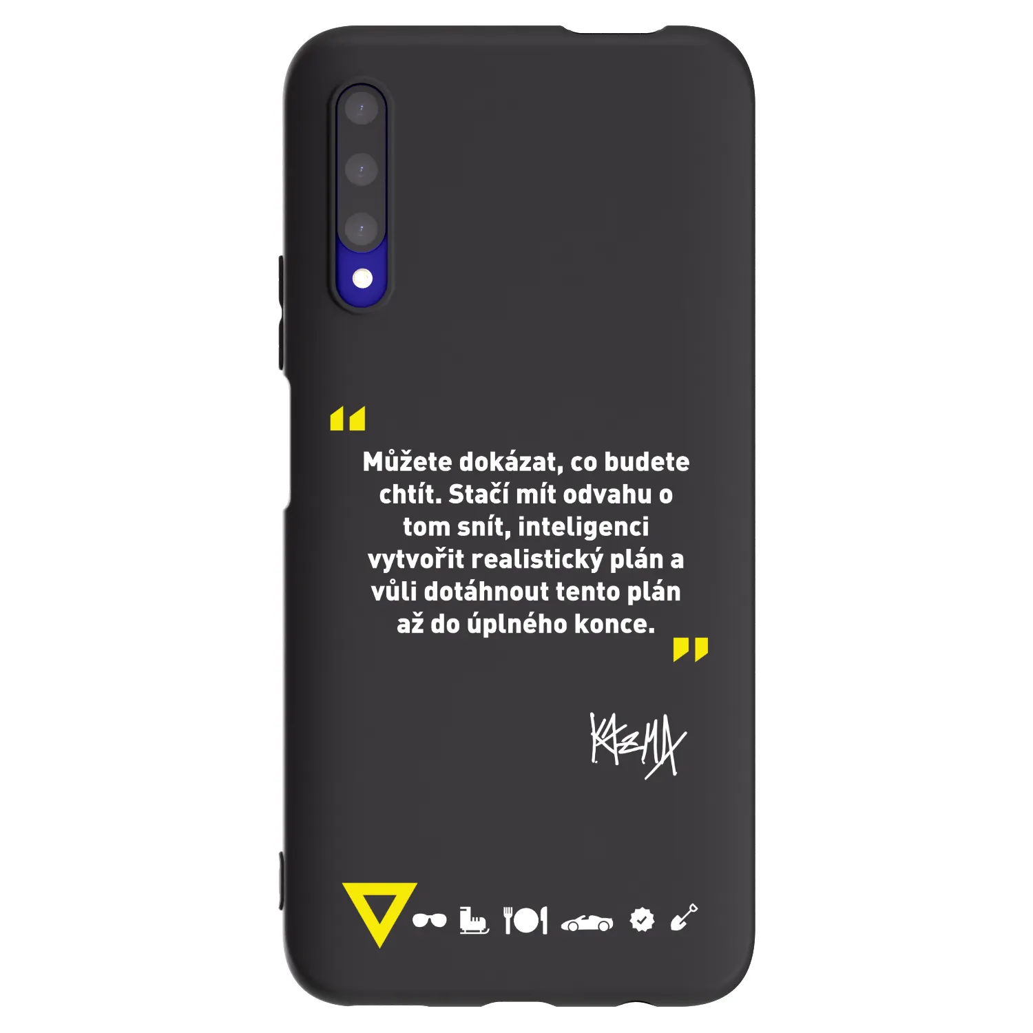 Picasee silikónový čierny obal pre Honor 9X Pro - Kazma - MŮŽETE DOKÁZAT, CO BUDETE CHTÍT